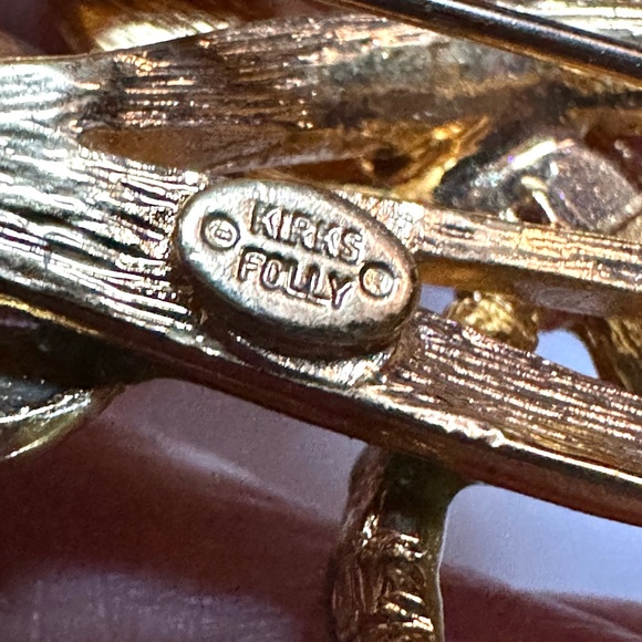 Kirk’s Folly Cattail Brooch Dragonfly Snail Frog Fairies - Picture 6 of 7